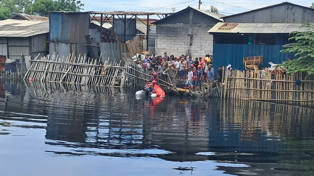 Pria di Cilincing Jakarta Utara yang tercebur ke kali bernama Pebriyan, 33 tahun, ditemukan sudah dalam kondisi tidak bernyawa. (Sumber: Istimewa)