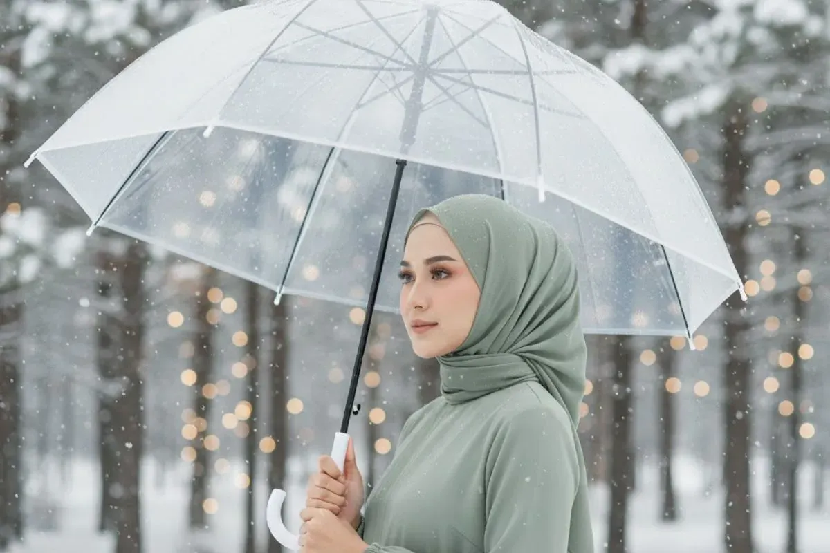 Tren edit foto Gemini AI nuansa bersalju. (Sumber: Gemini AI)