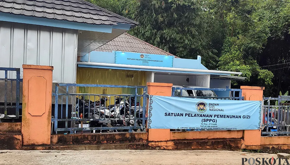 Salah satu dapur MBG di Menes, Pandeglang, yang menghentikan sementara pengiriman MBG. (Sumber: POSKOTA | Foto: Samsul Fatoni)