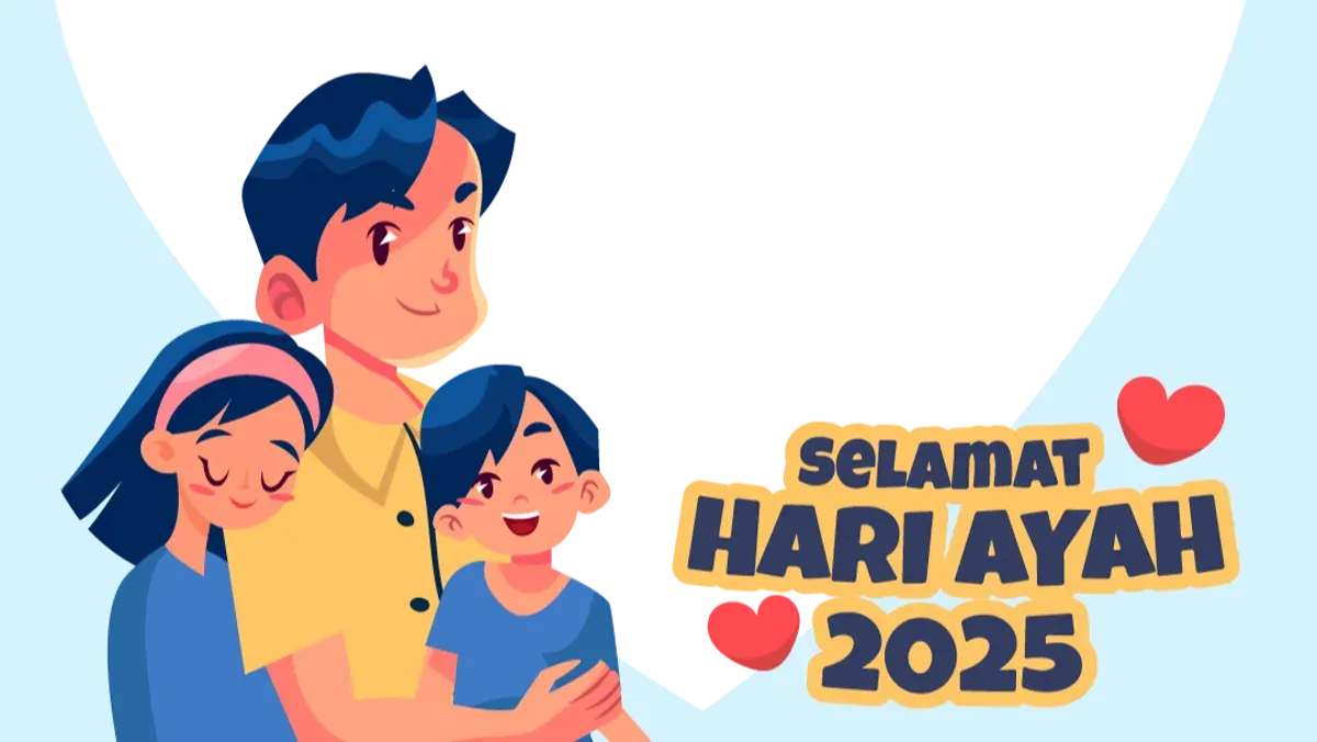 Twibbon dan ucapan Hari Ayah Nasional 2025. (Sumber: Bingkai.id)
