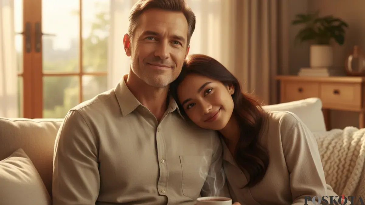 Hasil edit foto bersama ayah untuk merayakan Hari Ayah pakai prompt Gemini AI yang tepat. (Sumber: Gemini AI)