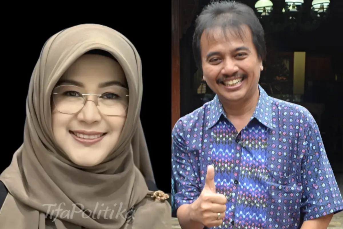 Potret Dokter Tifa (kiri) dan Roy Suryo (kanan) yang akan diperiksa Polda Metro Jaya dalam kasus dugaan ijazah palsu Jokowi. (Sumber: X)