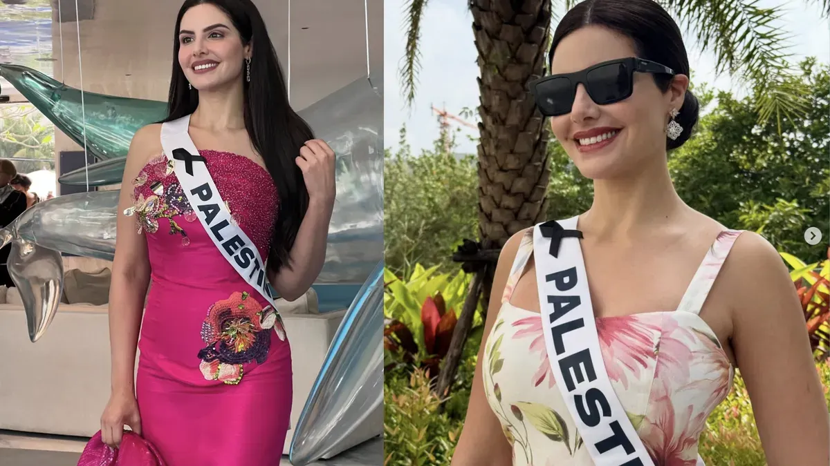 Profil Lengkap Nadeen Ayoub: Perjalanan Miss Palestina Pertama yang Guncang Dunia Miss Universe 2025. (Sumber: Instagram/@Nadeen Ayoub)