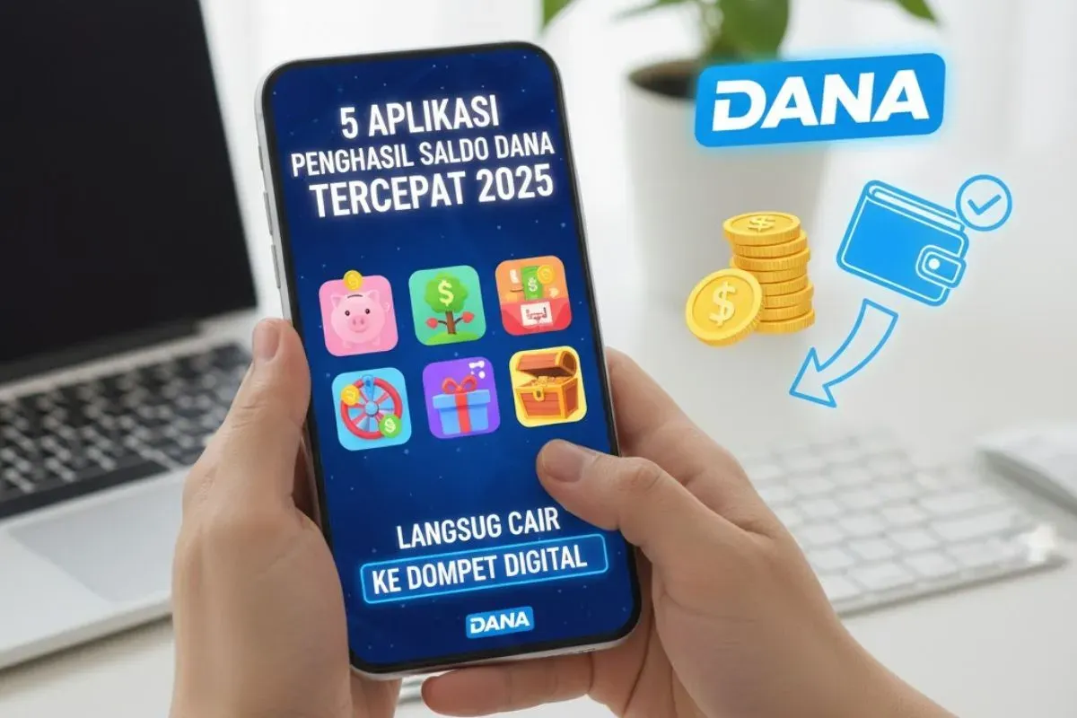 Daftar aplikasi penghasil saldo DANA gratis tercepat 2025. (Sumber: Gemini AI)