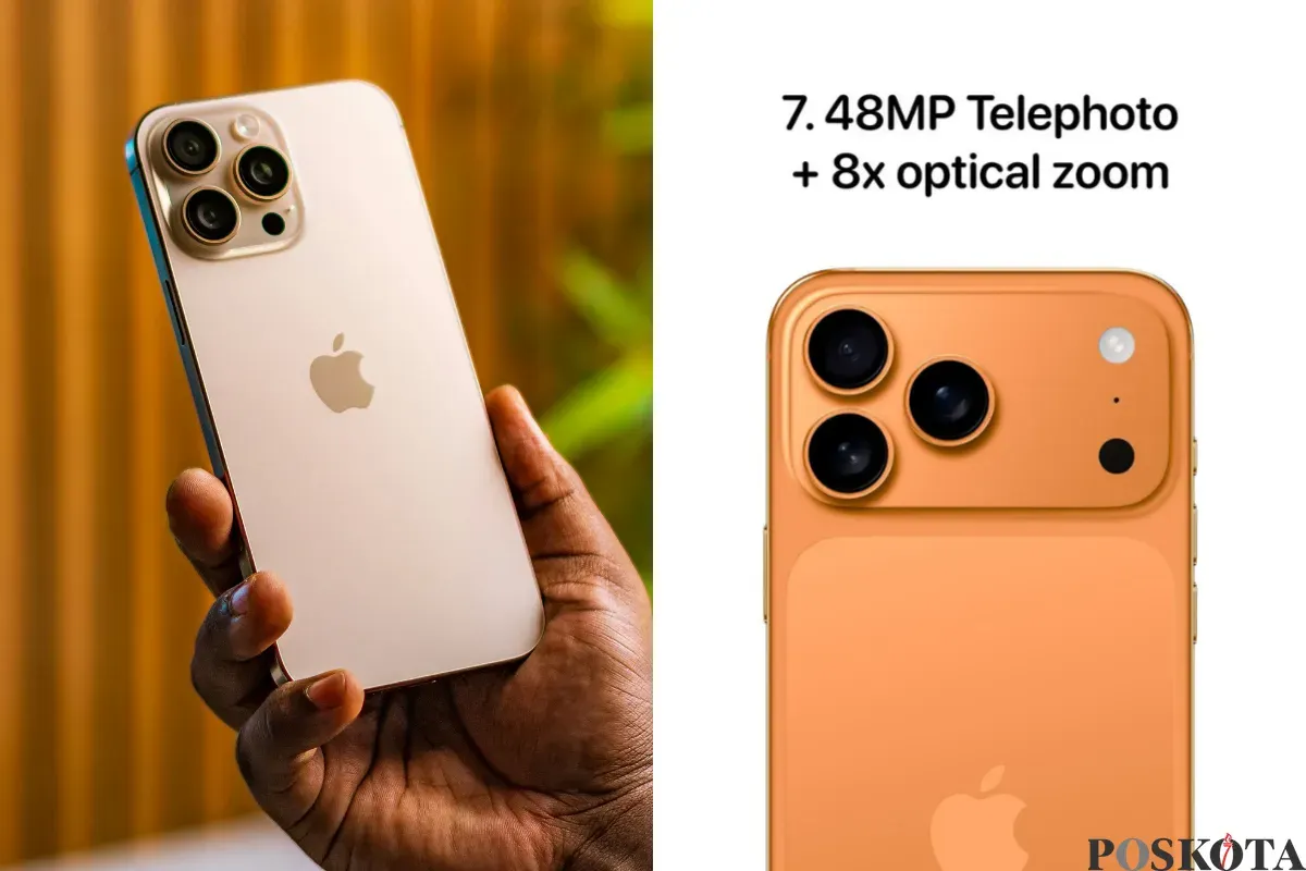 Perbandingan iPhone 16 Pro Max vs iPhone 17 Pro Max (Sumber: Apple Hub dan Unsplash/Edited Muhammad Ibrahim)