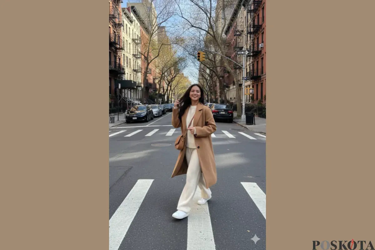 Edit Foto Street View Manhattan Amerika Pakai Gemini AI, Hasil Realistis (Sumber: TikTok/@unloadingechoes)