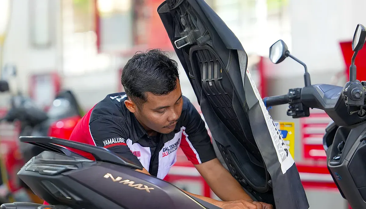 Robet B Simanullang menjadi wakil Indonesia di World Technician Grand Prix 2025 di Jepang. (Sumber: Dok Yamaha)