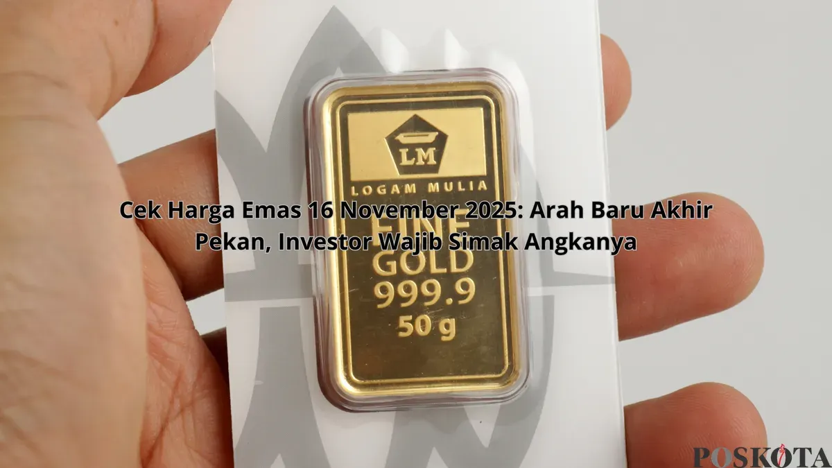 Harga emas hari ini Minggu, 16 November 2025 (Sumber: Poskota/Yusuf Sidiq)