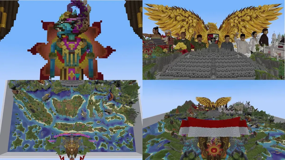 Tim Minecraft Indonesia kalahkan Jerman dan Thailand di ajang MrBeast Gaming (Sumber: YouTube/MrBeast Gaming)