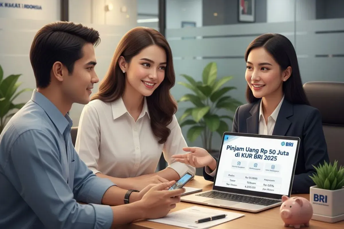 Cara pengajuan KUR BRI Rp50 juta. (Sumber: Gemini AI)