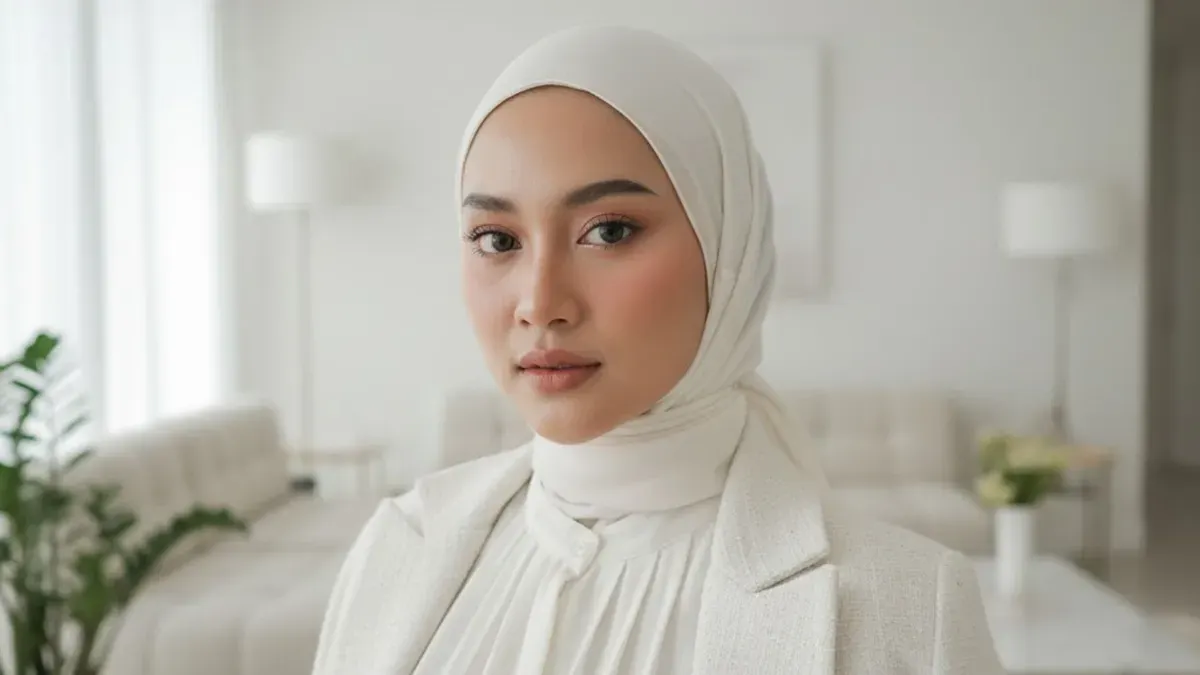 Edit foto ala profesional dengan Prompt Gemini AI untuk wanita berhijab (Sumber: Gemini AI)