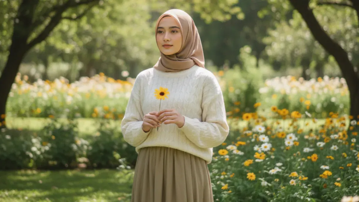 Hasil edit foto estetik pakai prompt Gemini AI siap pakai. (Sumber: Gemini AI)