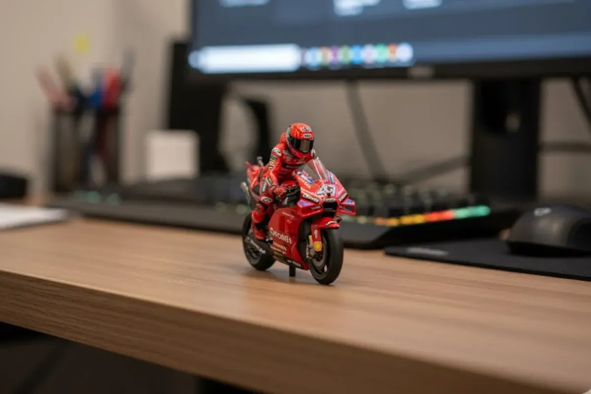 Prompt Gemini AI edit foto miniatur motor. (Sumber: Gemini AI)