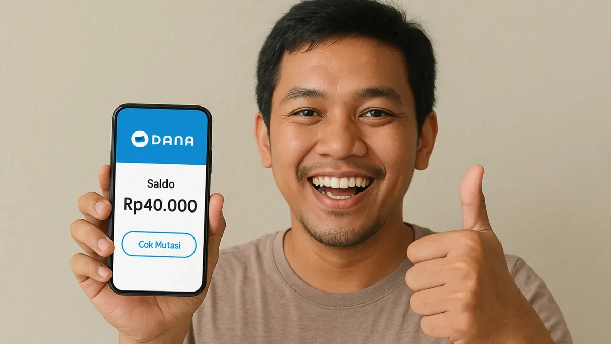 Ilustrasi cara aman klaim saldo DANA gratis. (Sumber: ChatGPT)
