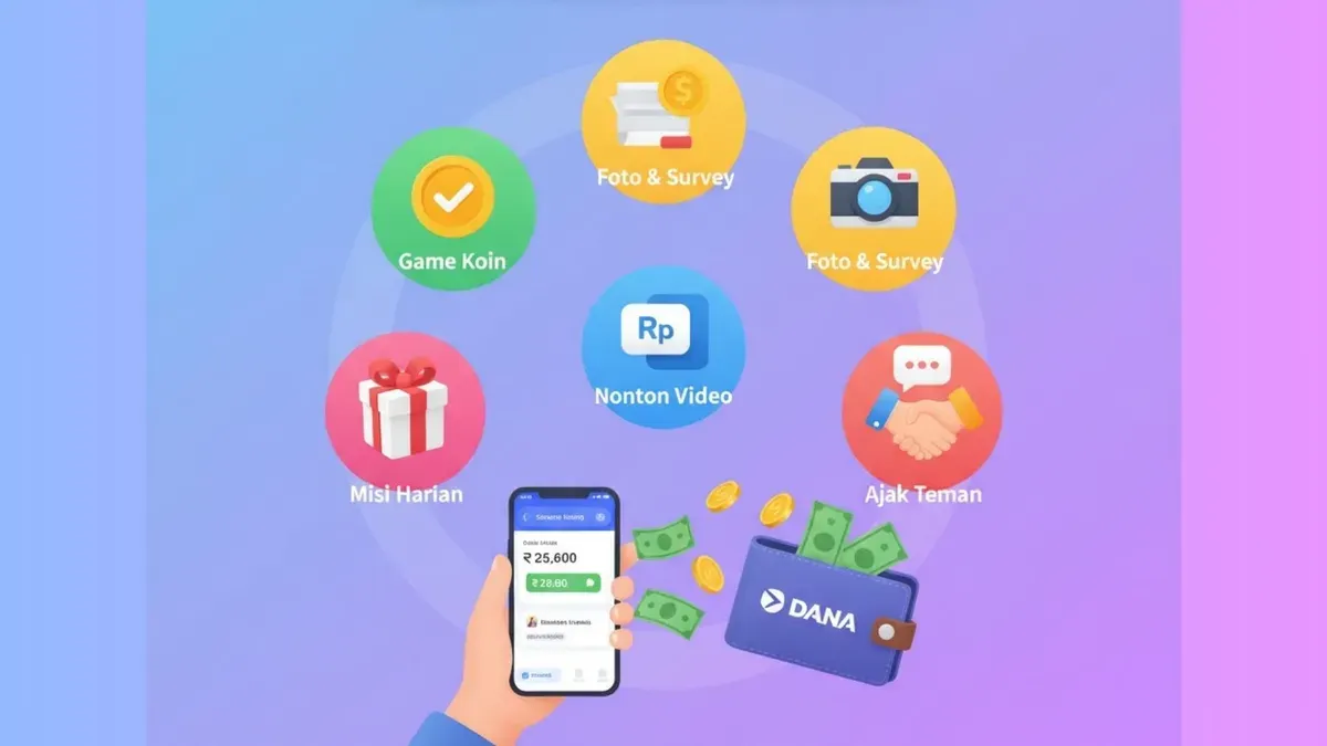 Ilustrasi aplikasi penghasil uang (Sumber: Gemini AI)