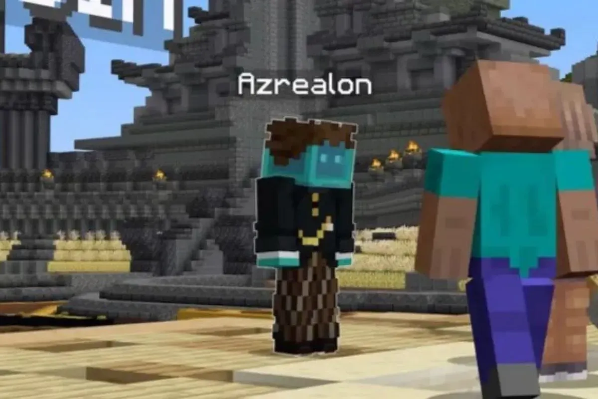 Viral sosok Azrealon minecraft. (Sumber: tangkapan layar)