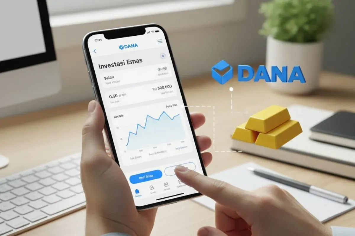 Cara investasi di aplikasi DANA. (Sumber: Gemini AI)