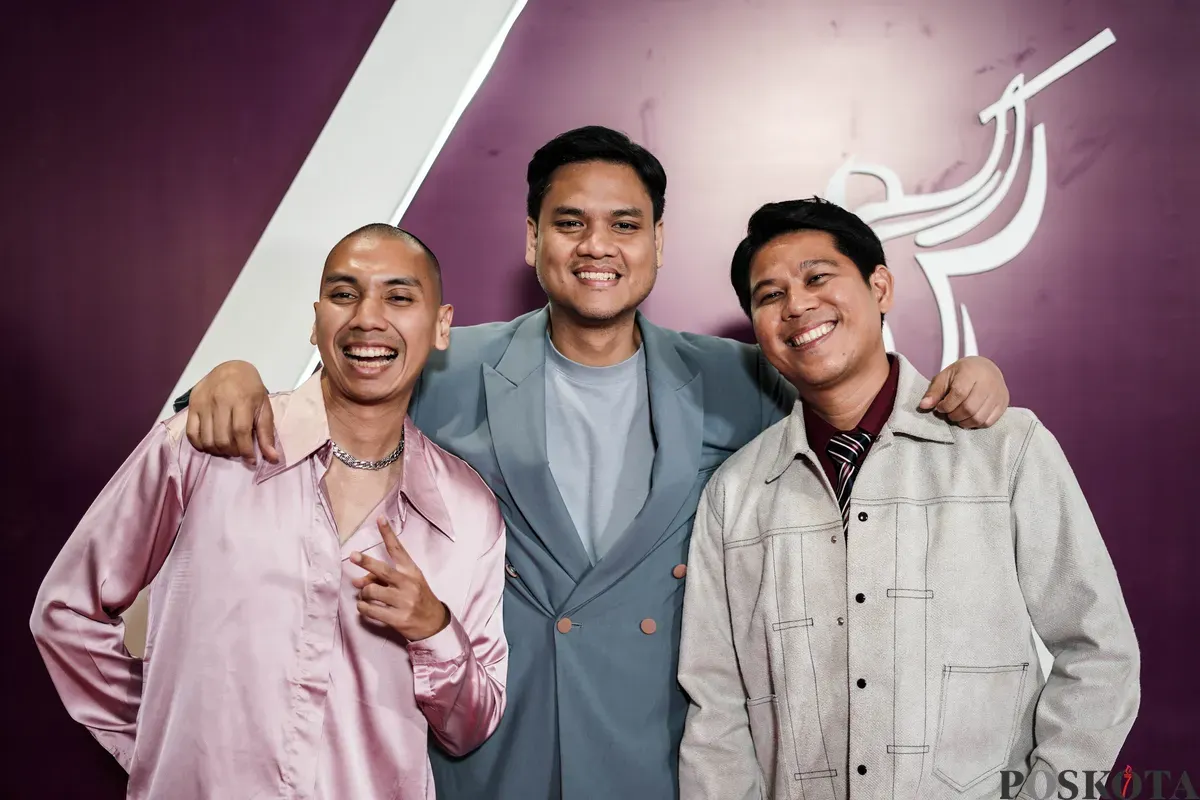 Grup musik RAN berpose saat menghadiri malam Anugerah Musik Indonesia (AMI) Award 2025 di Jakarta, Rabu, 19 November 2025. (Sumber: Poskota/Bilal Nugraha Ginanjar)