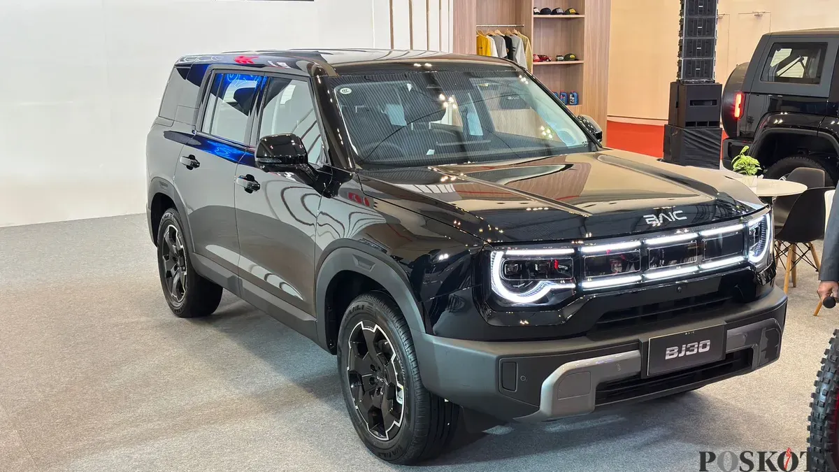 BAIC BJ30 Hybrid FWD tampil perdana di GJAW 2025. (Sumber: Poskota/Erwan Hartawan)