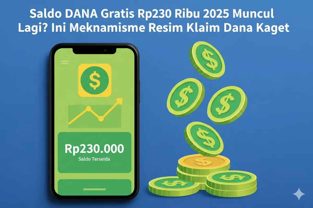 Dana Kaget Rp230 Ribu Kembali Diburu 2025: Cara Klaim Saldo Gratis Resmi di Aplikasi DANA (Sumber: Poskota/Yusuf Sidiq)