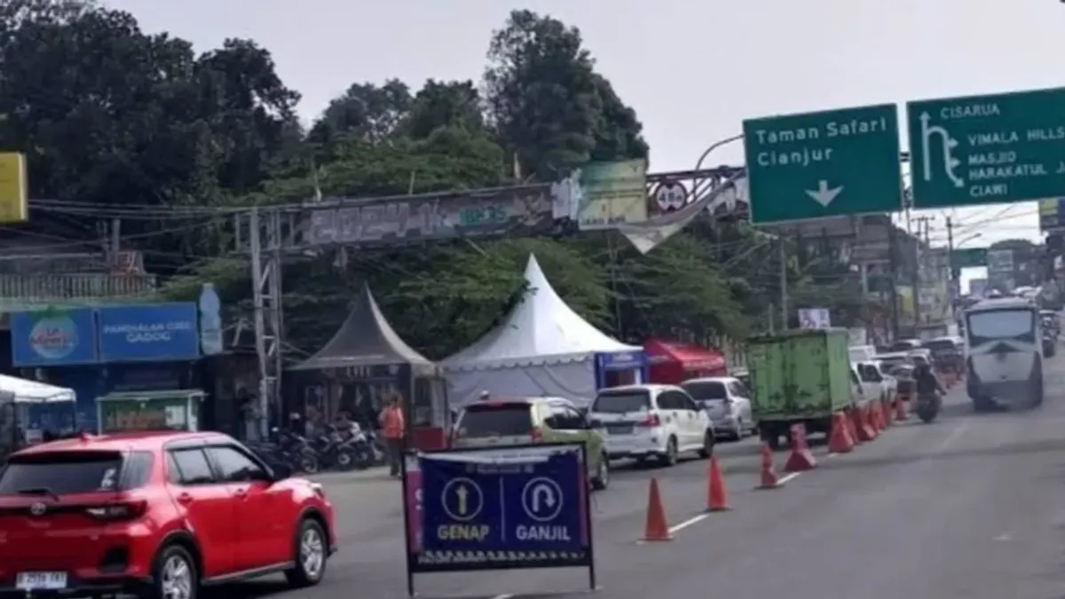 Jadwal ganjil genap dan buka tutup jalur Puncak Bogor hari ini, Sabtu, 22 November 2025. (Sumber: Instagram/@infopuncak.bgr)