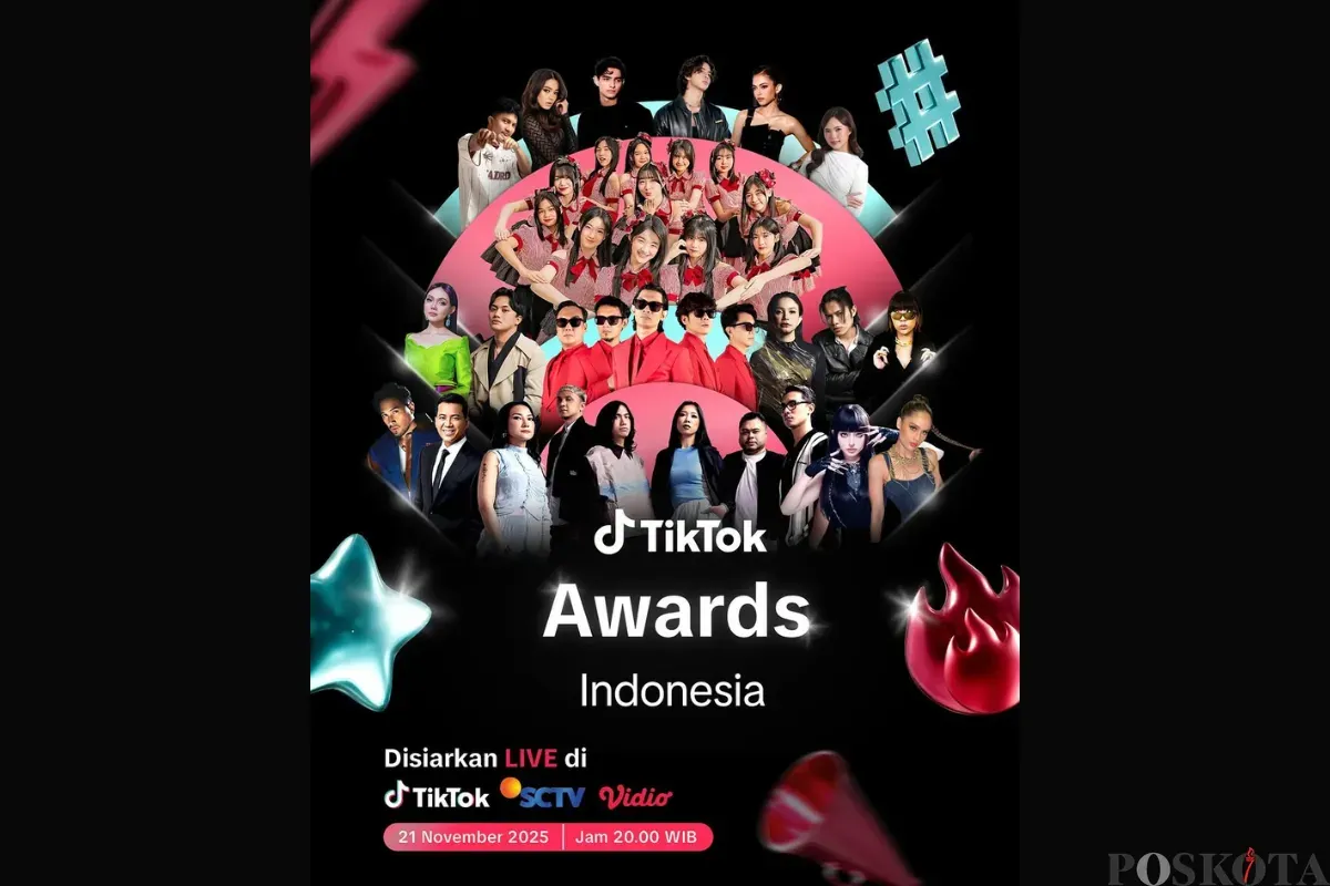 Daftar Pemenang TikTok Awards 2025, dari Fuji, Jeniffer Coppen, hingga Irfan Ghafur (Sumber: Instagram/tiktokofficialindonesia)