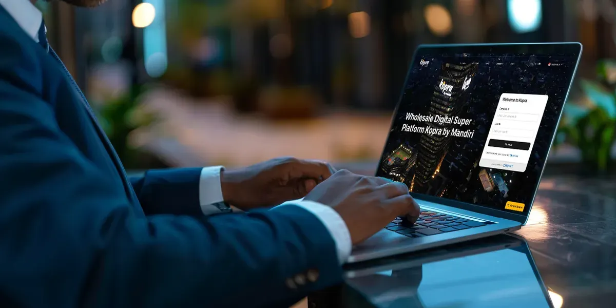 Ilustrasi layanan digital Bank Mandiri yang mencerminkan integrasi ekosistem Livin’, Livin’ Merchant, dan Kopra sebagai penggerak utama transaksi keuangan modern. (Sumber: Istimewa)