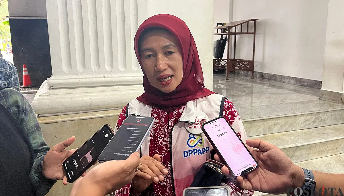 Kepala Dinas PPAPP DKI Jakarta, Iin Mutmainnah. (Sumber: POSKOTA | Foto: M Tegar Jihad)