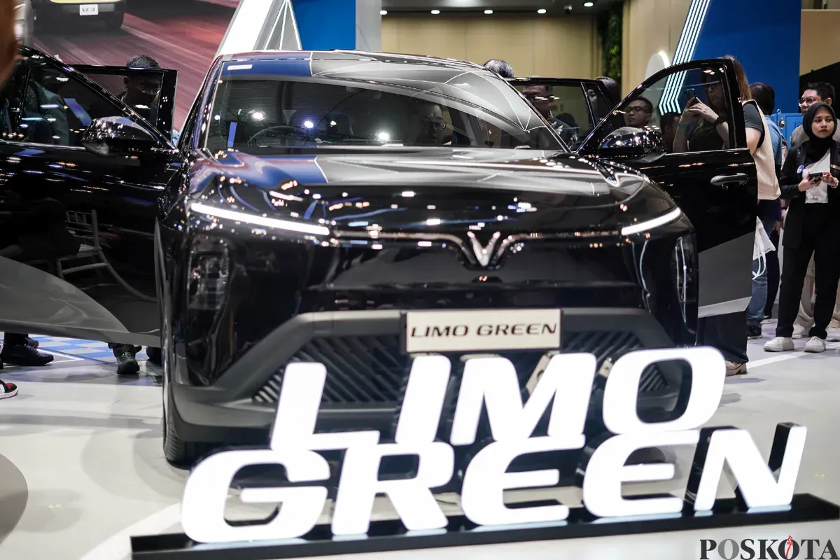 VinFast Limo Green di GJAW 2025. (Sumber: POSKOTA | Foto: Bilal Nugraha Ginanjar)