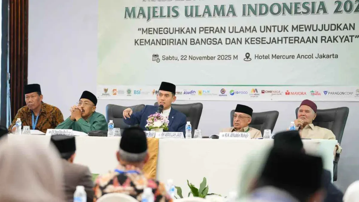 Potret Munas XI MUI yang menetapkan lima fatwa, salah satunya tentang pajak berkeadilan. (Sumber: MUI)