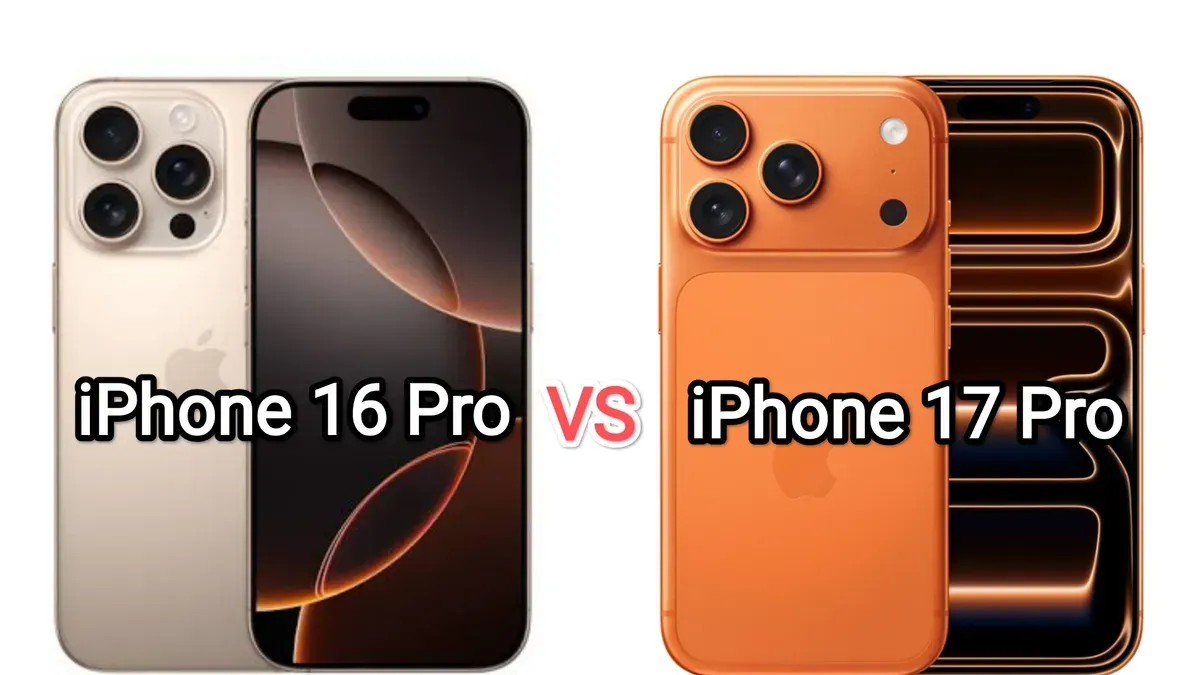 Beda spesifikasi dan harga iPhone 16 Pro vs iPhone 17 Pro. (Sumber: Apple/Poskota/Kamila)