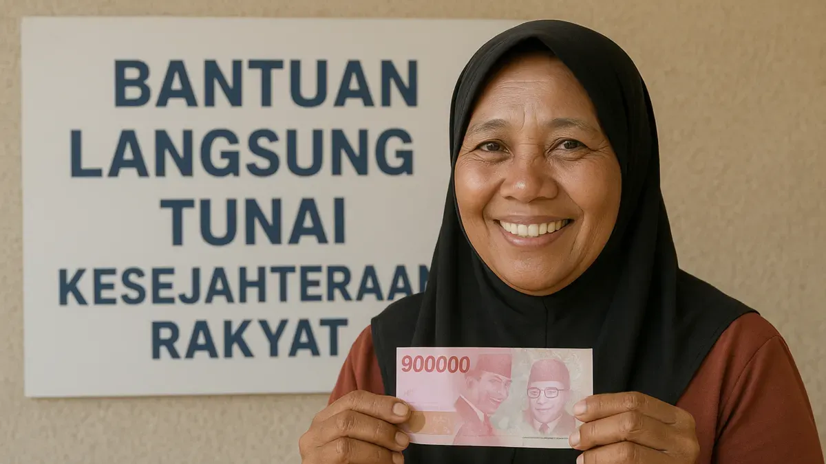 Ilustrasi pencairan BLT Kesra Rp900 ribu. (Sumber: ChatGPT)