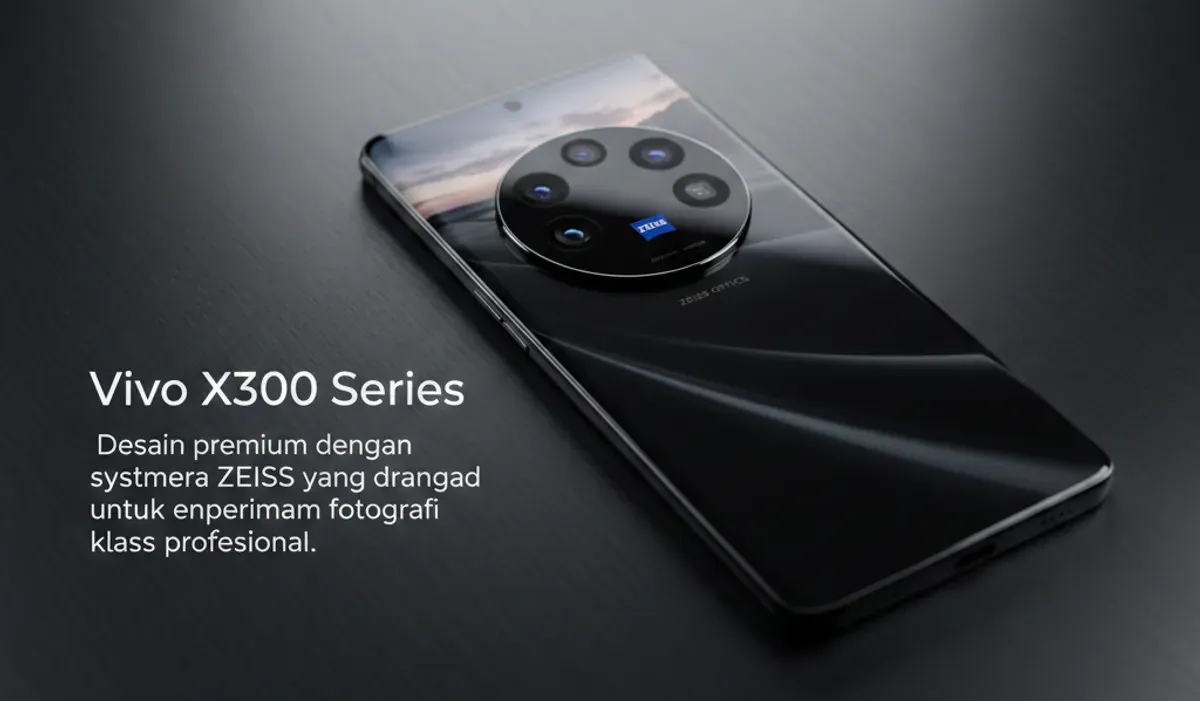 Vivo X300 Series: Desain premium dengan sistem kamera ZEISS yang dirancang untuk pengalaman fotografi kelas profesional. (Sumber: Gemini AI)