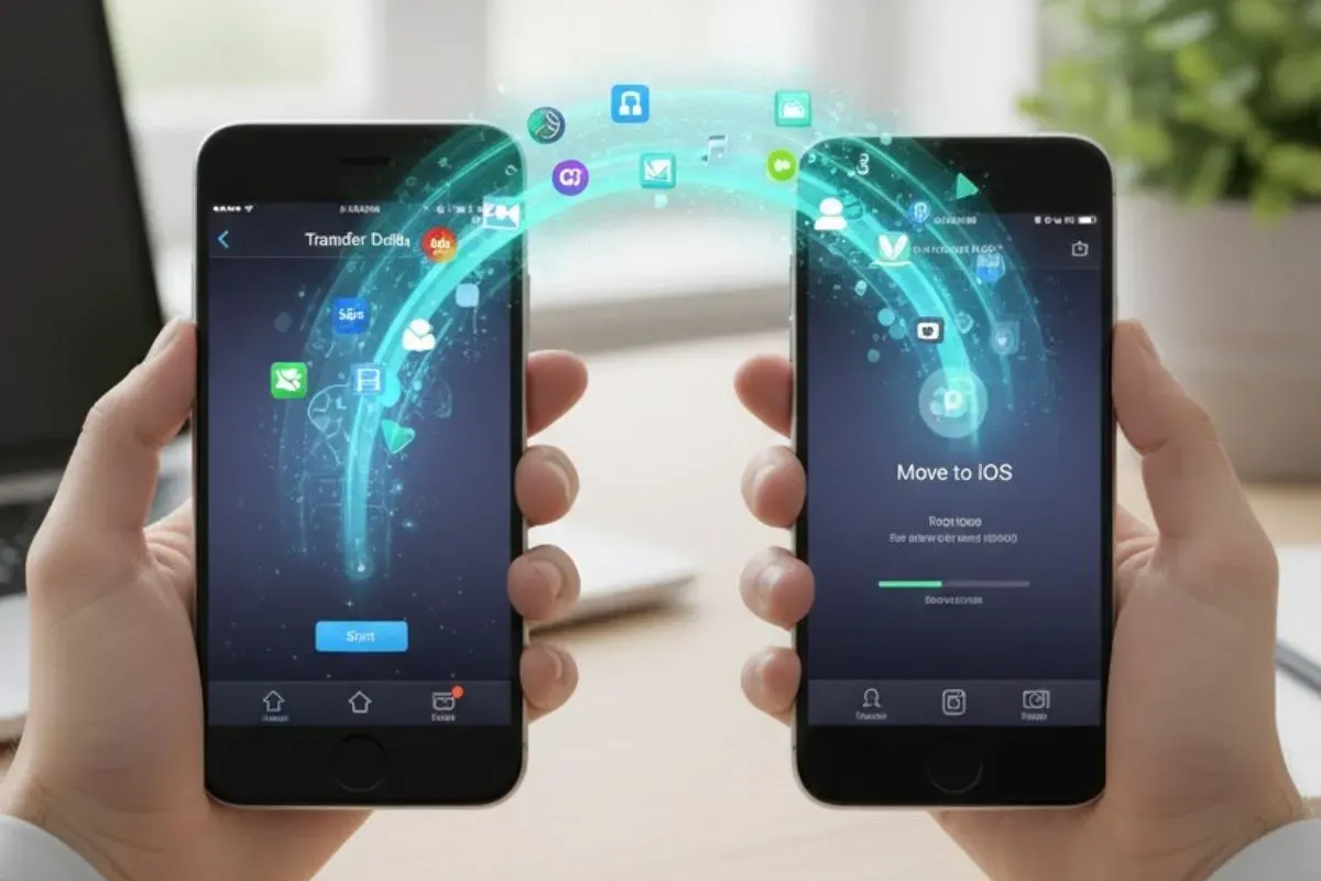 Cara transfer data dari Android ke iPhone. (Sumber: Gemini AI)
