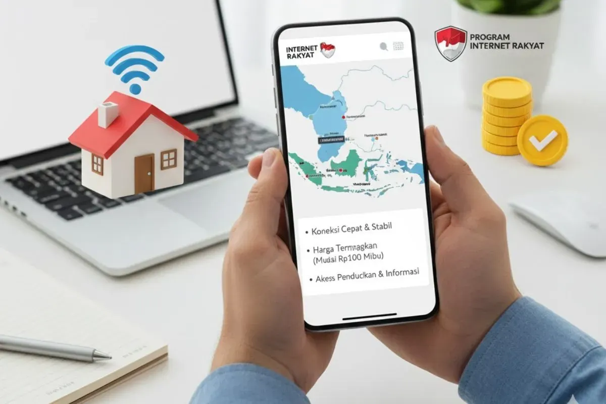 Cara daftar Internet Rakyat, ini wilayah yang sudah menikmatinya. (Sumber: Gemini AI)
