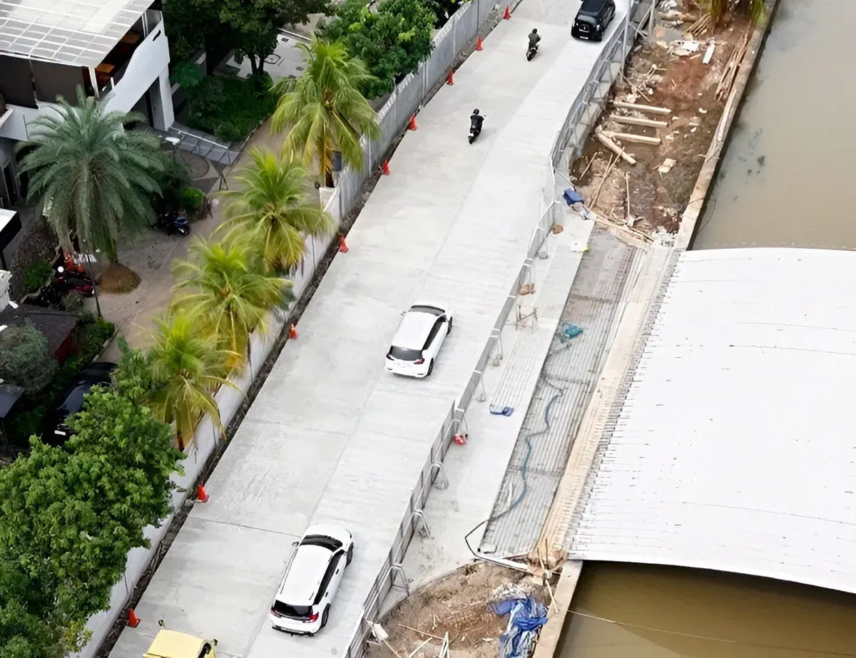 Progres pembangunan wisata air Kalimalang terus berjalan di kawasan Bekasi Selatan. (Sumber: Dok Humas Pemkot Bekasi)