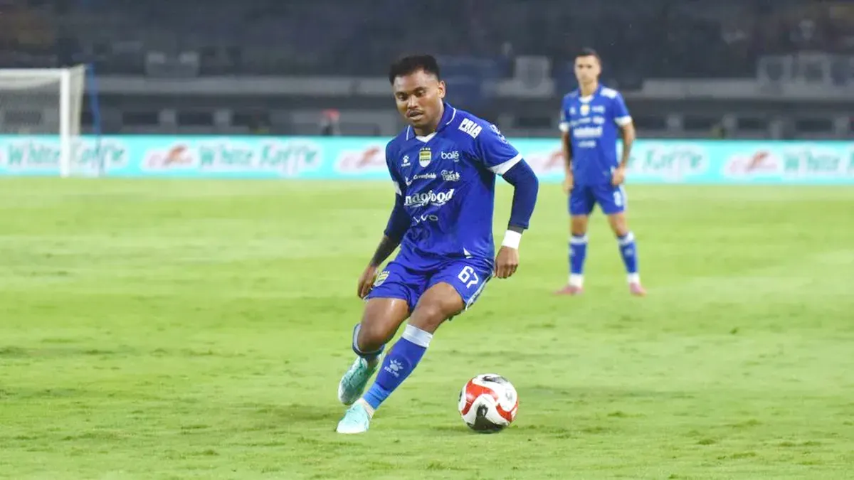 Potret penyerang Persib Bandung, Saddil Ramdani yang ingin tetap menang saat berhadapan Lion City Sailors. (Sumber: Persib)