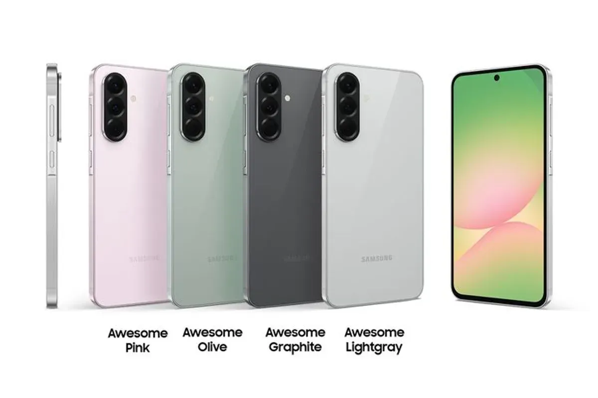 Lineup Samsung Galaxy A Series 2025 dengan desain modern dan pilihan warna elegan. (Sumber: Dok/Samsung)