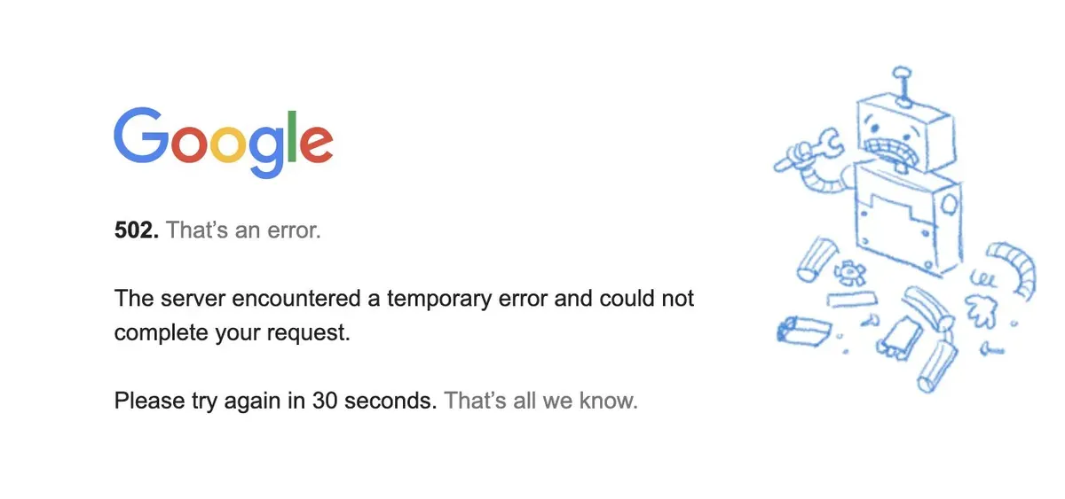 Layanan Google Meet dilaporkan mengalami gangguan pada hari ini, Rabu, 26 November 2025. (Sumber: X/@oirohit)