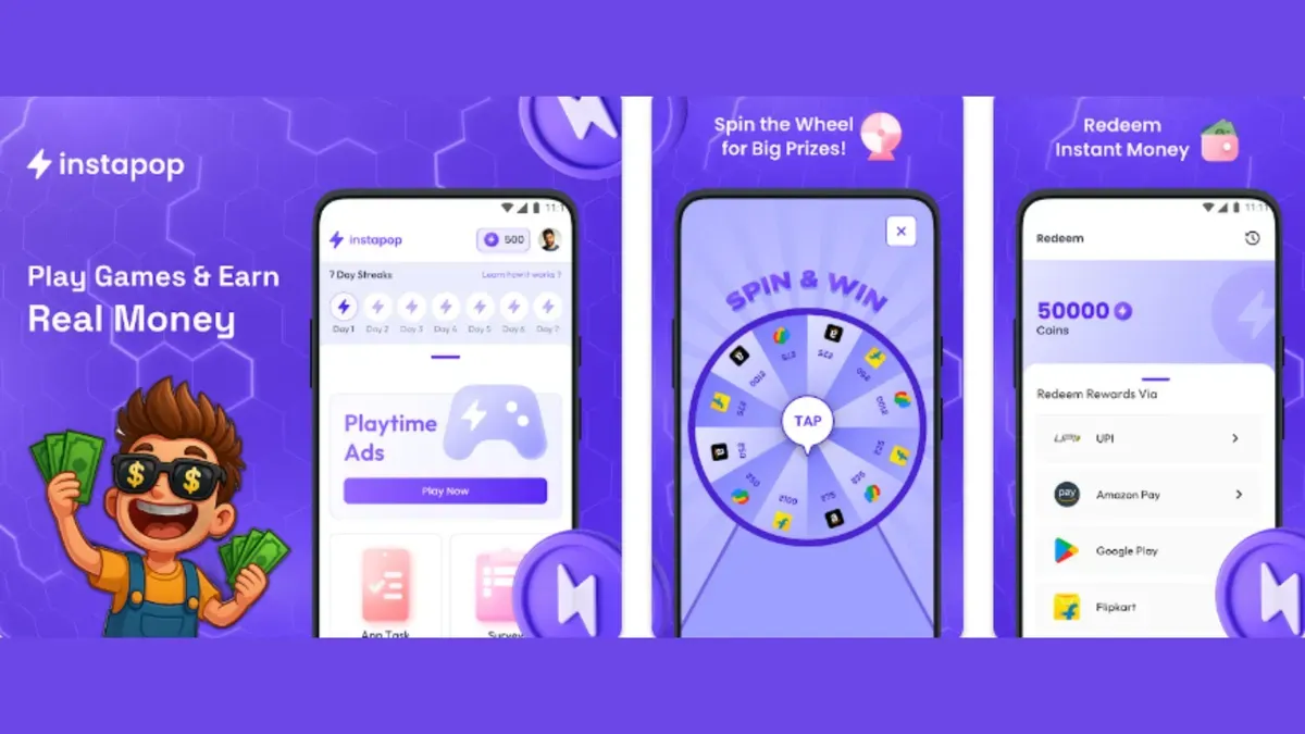 Cara mudah mendapatkan saldo dana gratis ratusan ribu dari aplikasi Instapop (Sumber: Google Play/Instapop)
