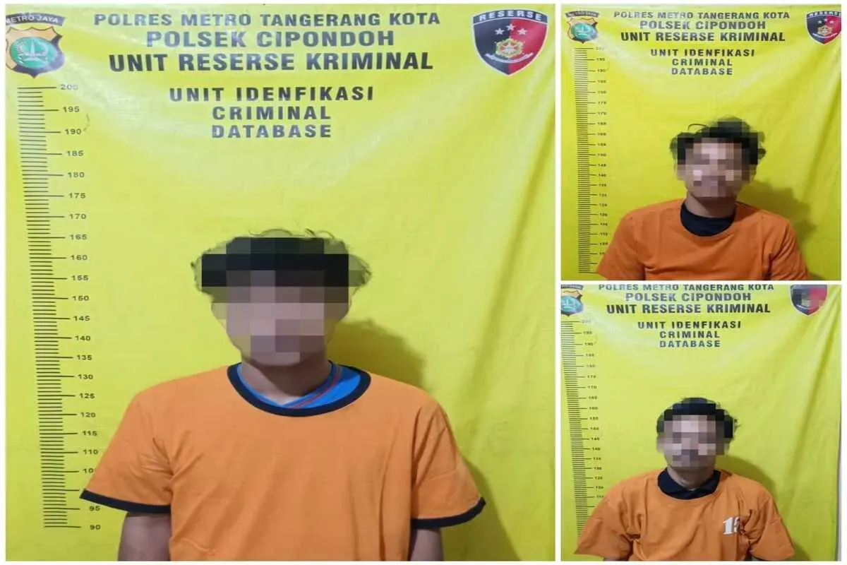 Tampang tiga pelaku pencurian tembaga dan aluminium di wilayah Cipondoh, Kota Tangerang. (Sumber: Istimewa)