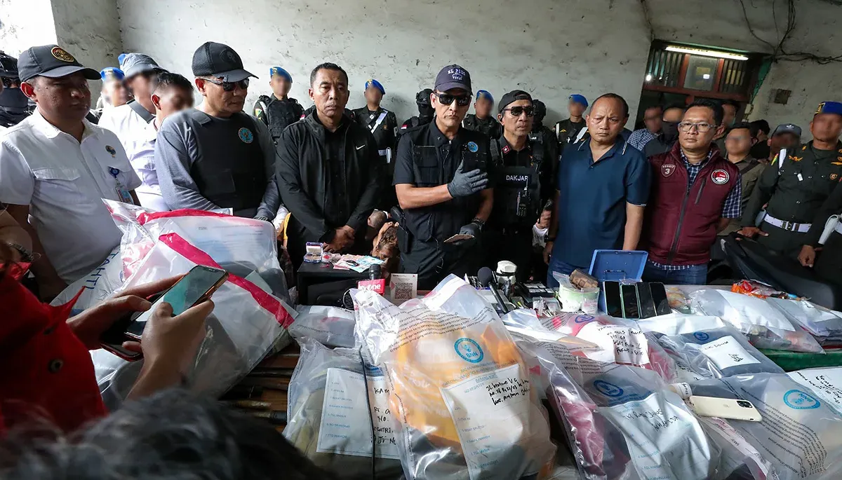 BNN RI menggelar operasi gabungan di kawasan Berlan, Jalan Kesatrian, Matraman, Jakarta Timur. (Sumber: Dok. BNN)