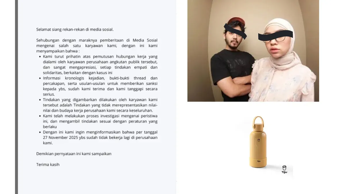 Netizen ragu terhadap pemecatan Anita Dewi imbas kasus tumbler Tuku hilang di KRL (Sumber: Herdyan Anugrah Triguna)