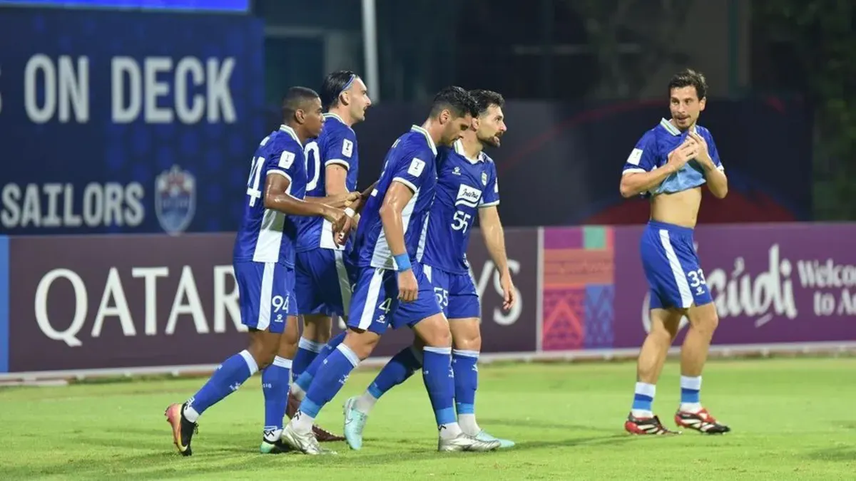 Potret pemain Persib Bandung saat merayakan gol ke gawang Lion City Sailors di ajang AFC Champions League Two (ACL 2). (Sumber: Persib)
