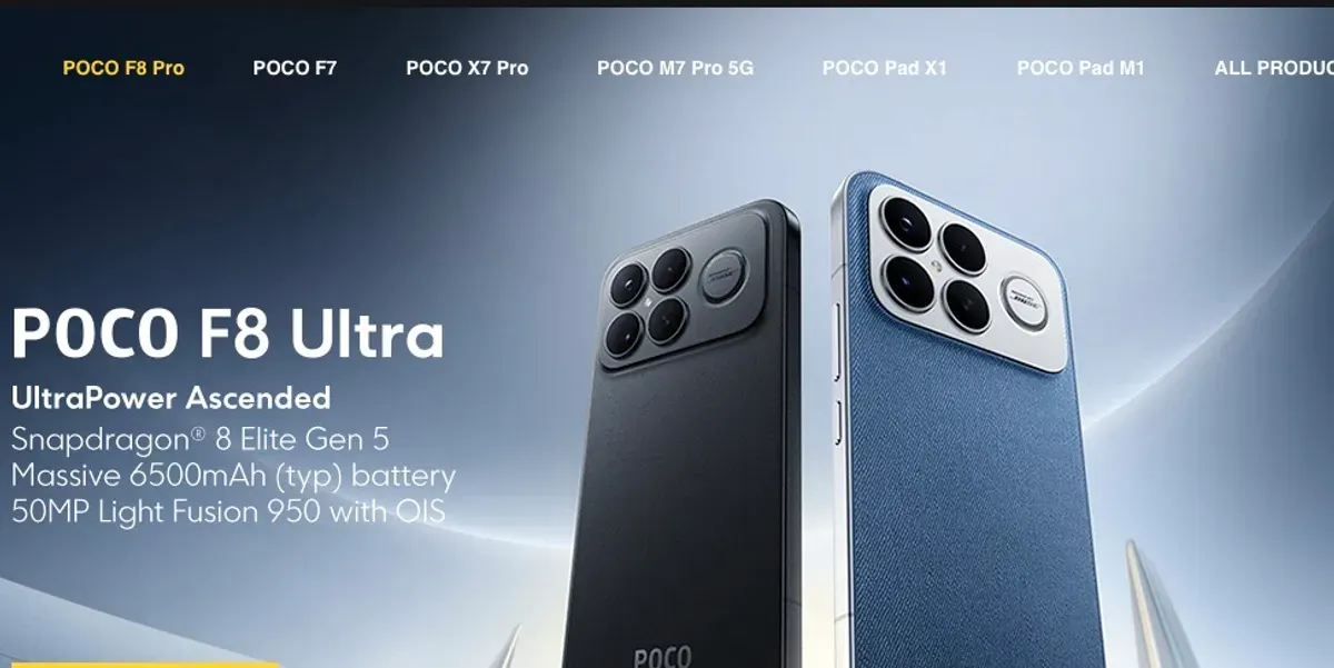 Segini harga POCO F8 Series yang sudah resmi diluncurkan, cek daftanya (Sumber: POCO Global)