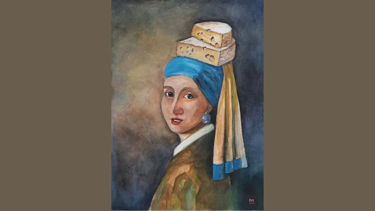 Hasil pelukis cat air, Niken Vijayanti (Nieke) berupa karya emosional tentang perjalanan jiwa dan relasi personal di pameran di Balai Budaya Jakarta. (Sumber: Dok. Istimewa)