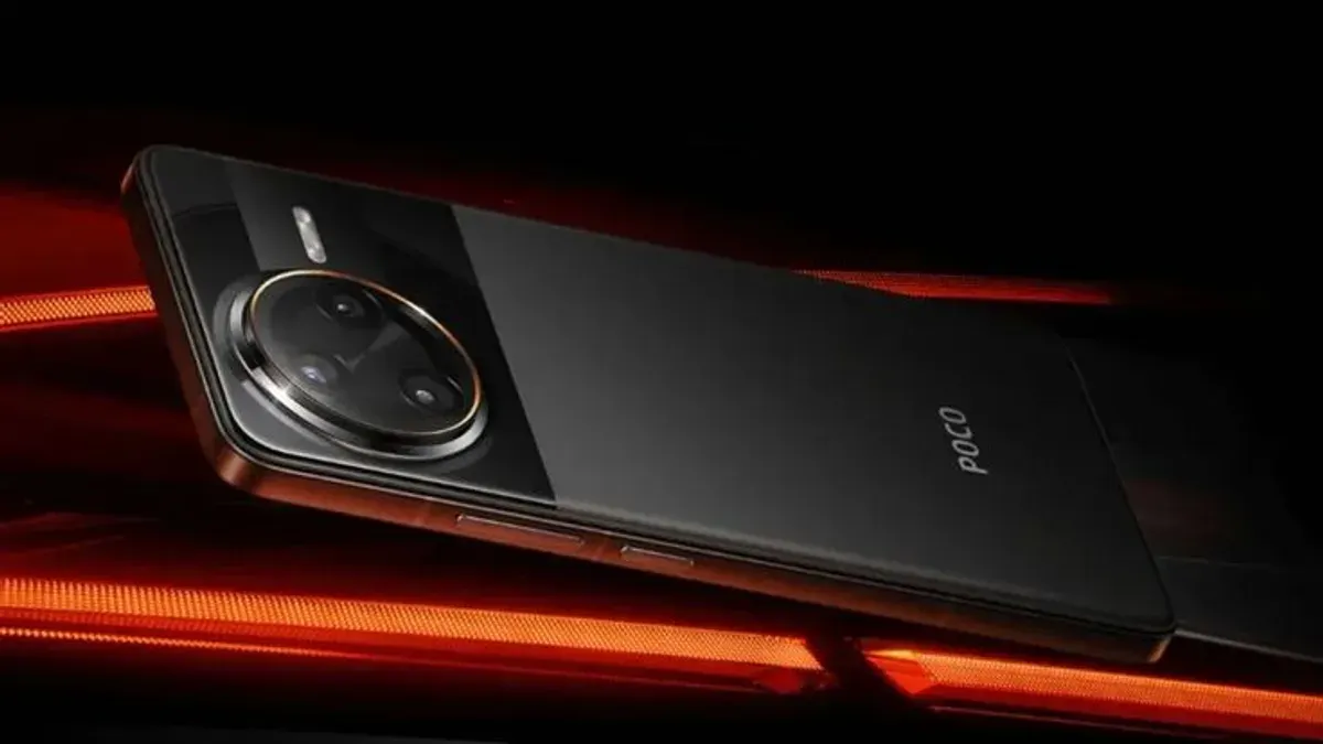 POCO F8 Ultra membawa desain modern dengan layar AMOLED besar dan modul kamera premium berbasis AI. (Sumber: Dok/Poco)