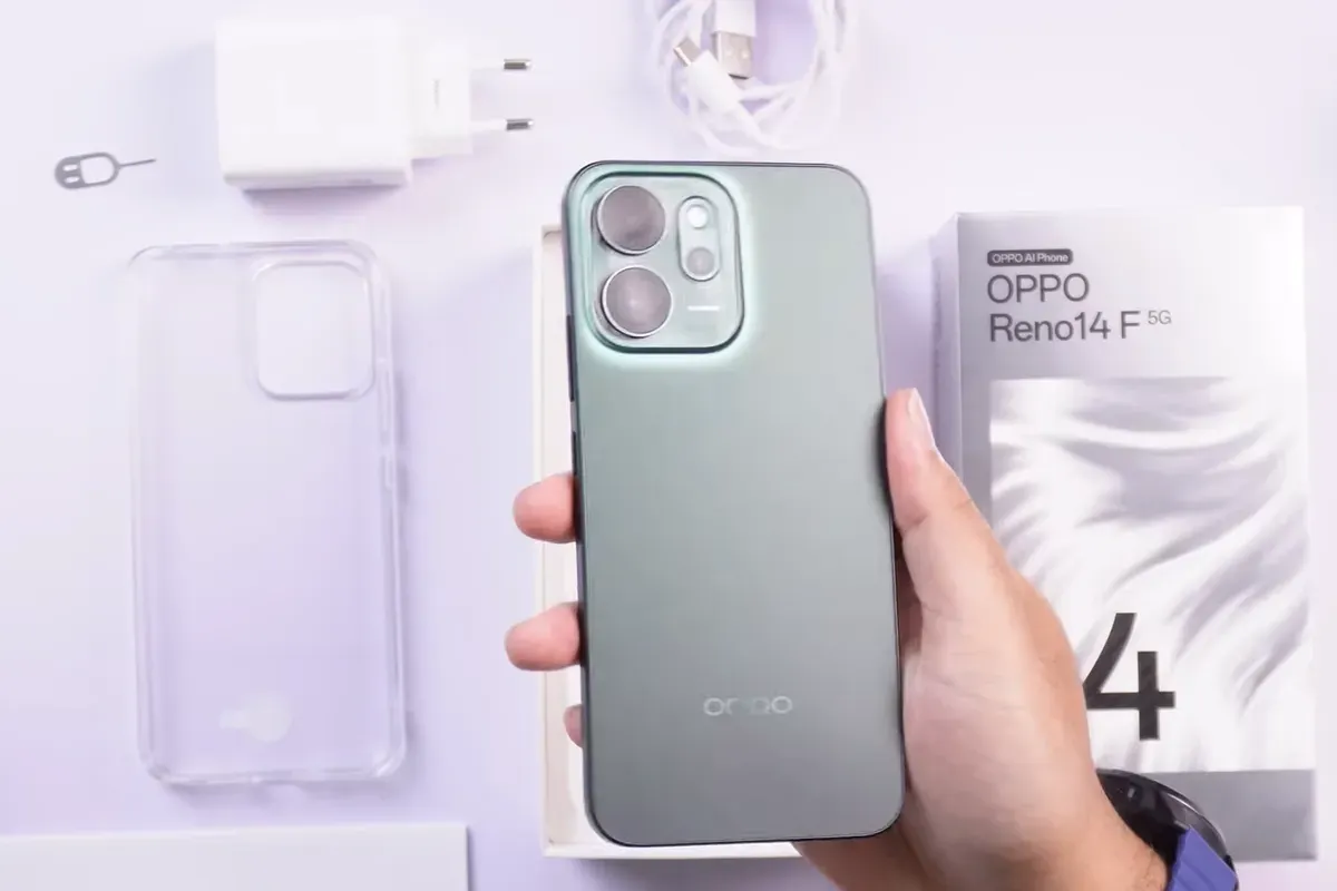 Oppo Reno14 F 5G (Sumber: YouTube/Legawa Gadget)