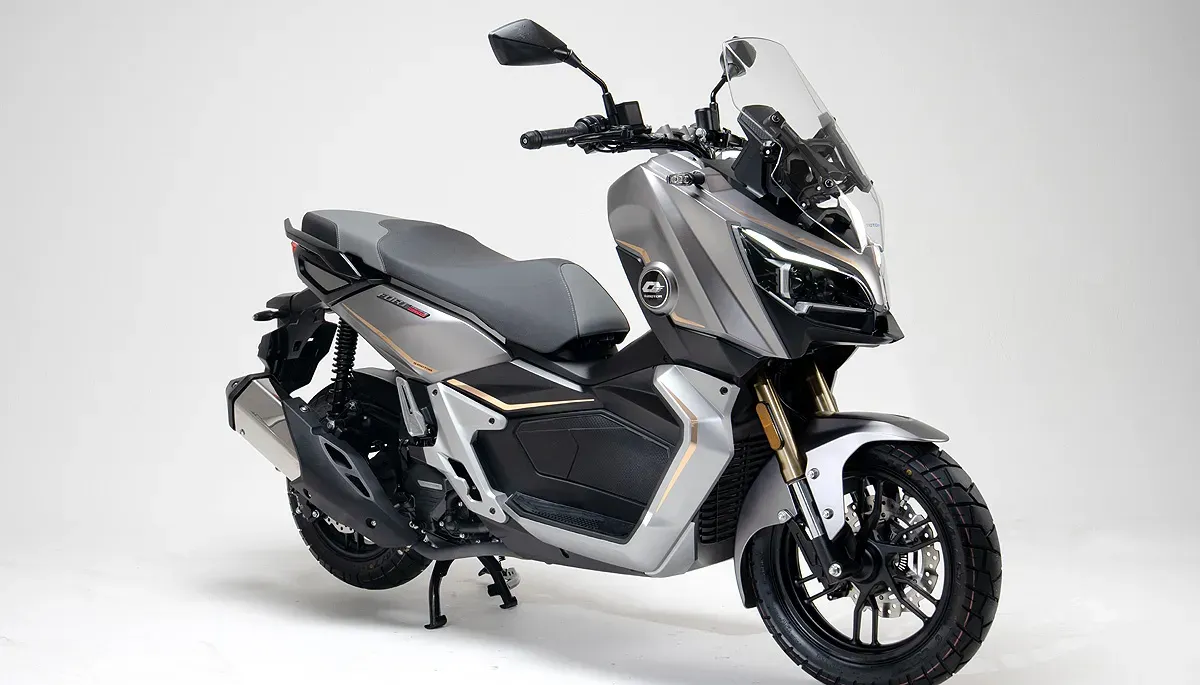 FORT 250 ADVENTURE CBS resmi dirilis dengan sistem pengereman Combi Brake System (CBS). (Sumber: Dok QJMOTOR)