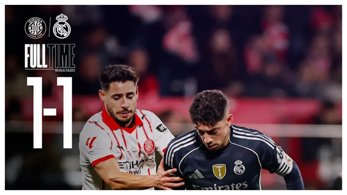 Hasil Girona vs Real Madrid yang berakhir imbang 1-1 (Sumber: Instagram/@realmadrid)